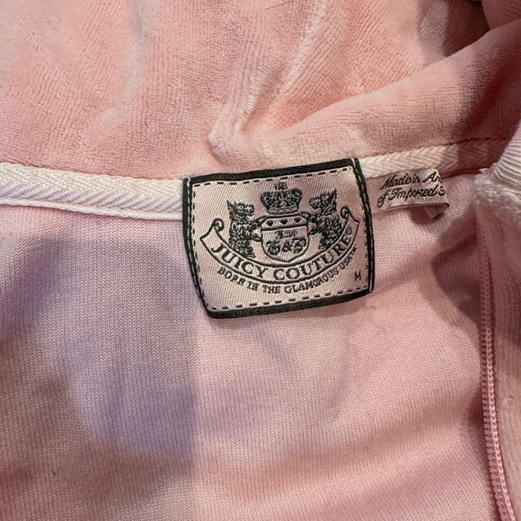 Vintage Juicy Couture Y2K Tracksuit Sweatsuit Top Medium Bottoms Small - Picture 3 of 4
